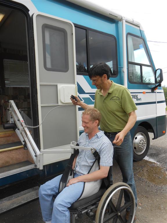 MultiLift Disability Handicap Lift Inside and Outside RV